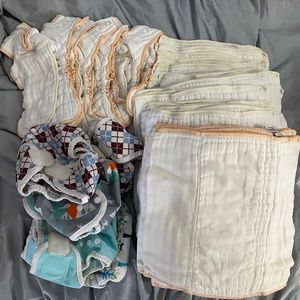 Cloth-eez newborn prefolds and workhorses fitteds, Thirsties covers